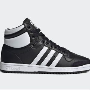 Adidas Black top ten high top shoes